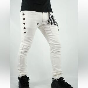 Revolution White Cargo Pants